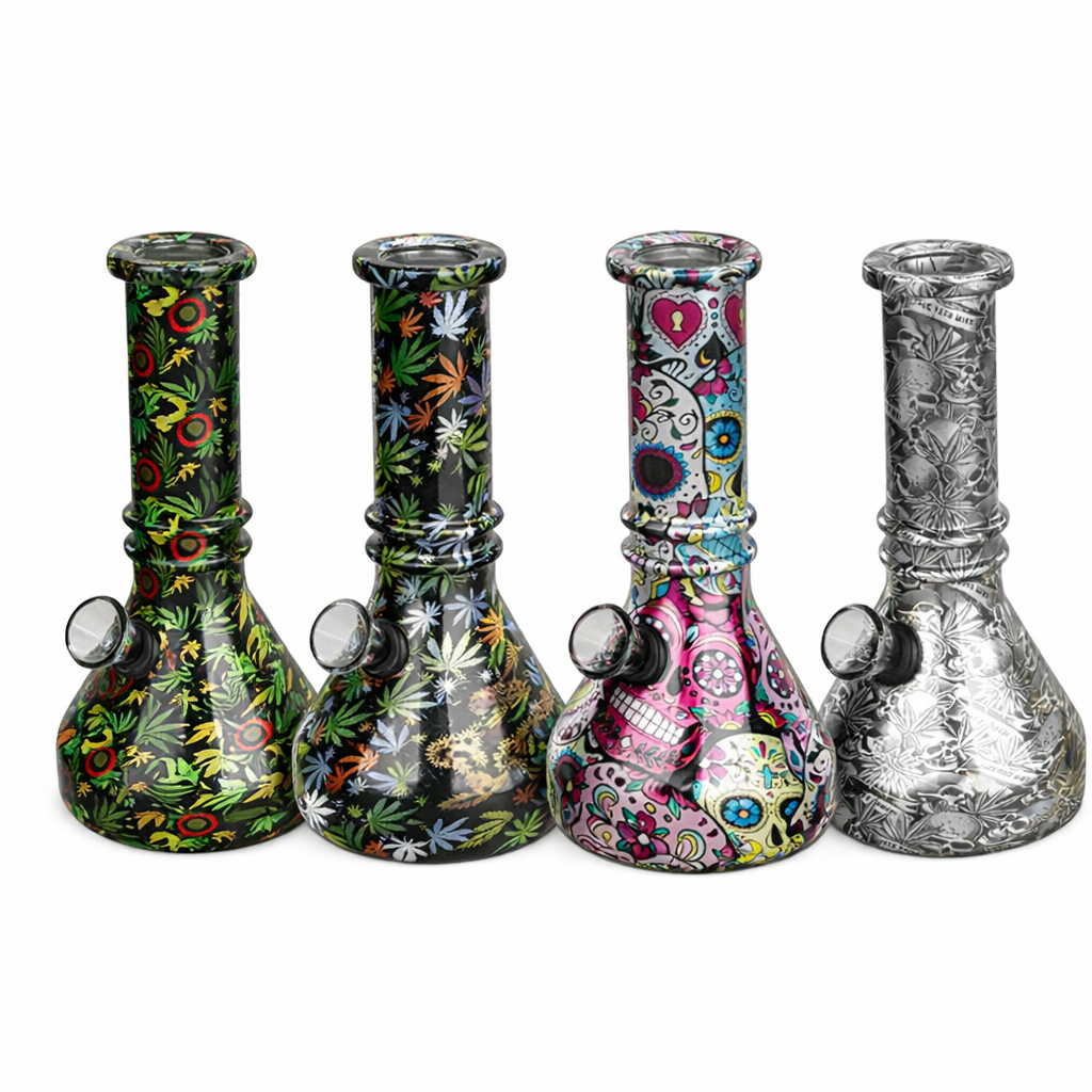 6″ Vivid Vault Beaker Mini Glass Bong – [JBLMIN-08-5] Main image