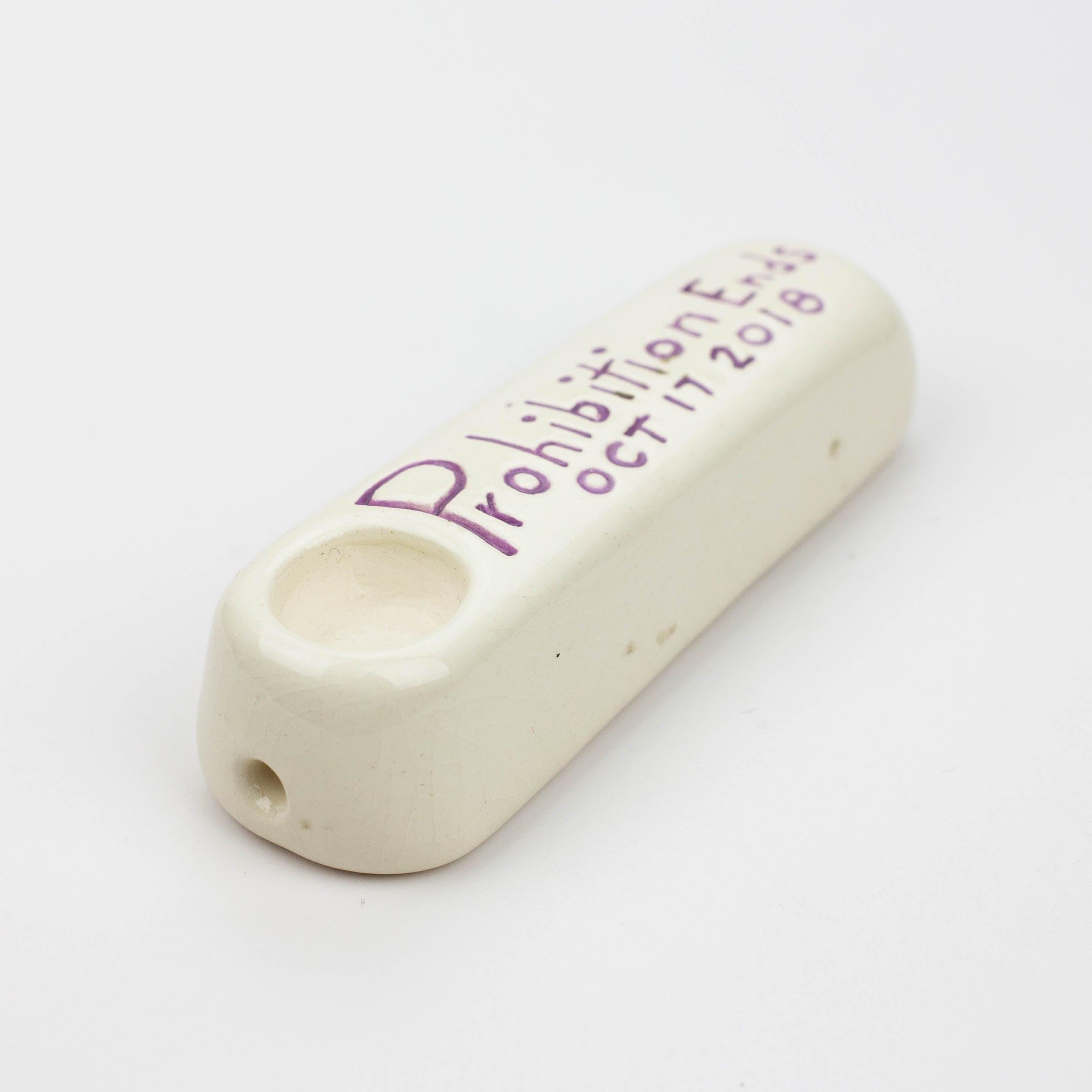 Handmade Ceramic Smoking Pipe [Prohibition Ends] Secondary image