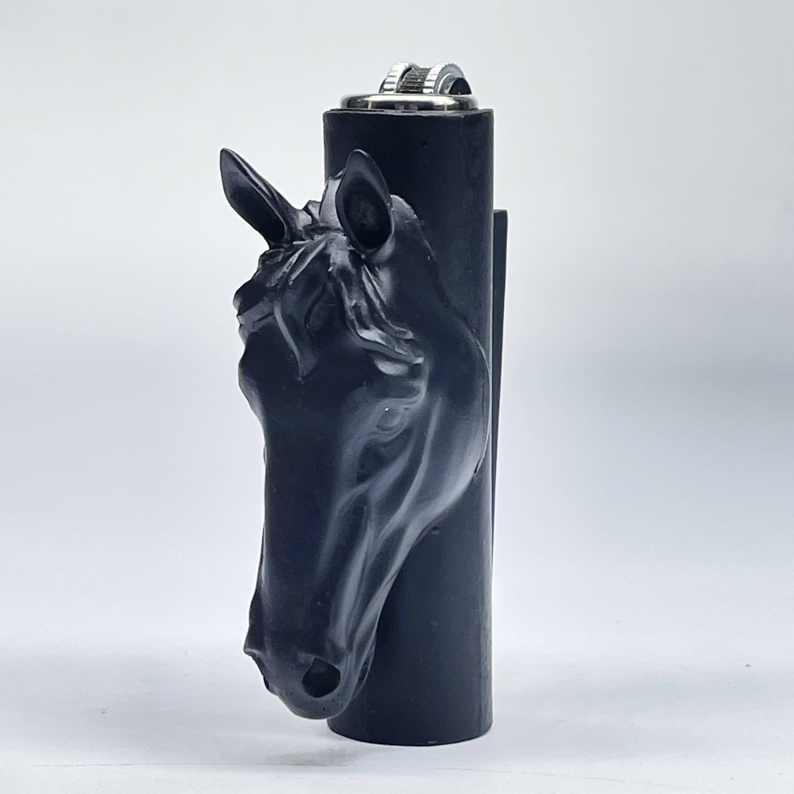 Black Horse 3D Lighter Case for Mini ClipperLighter Main image