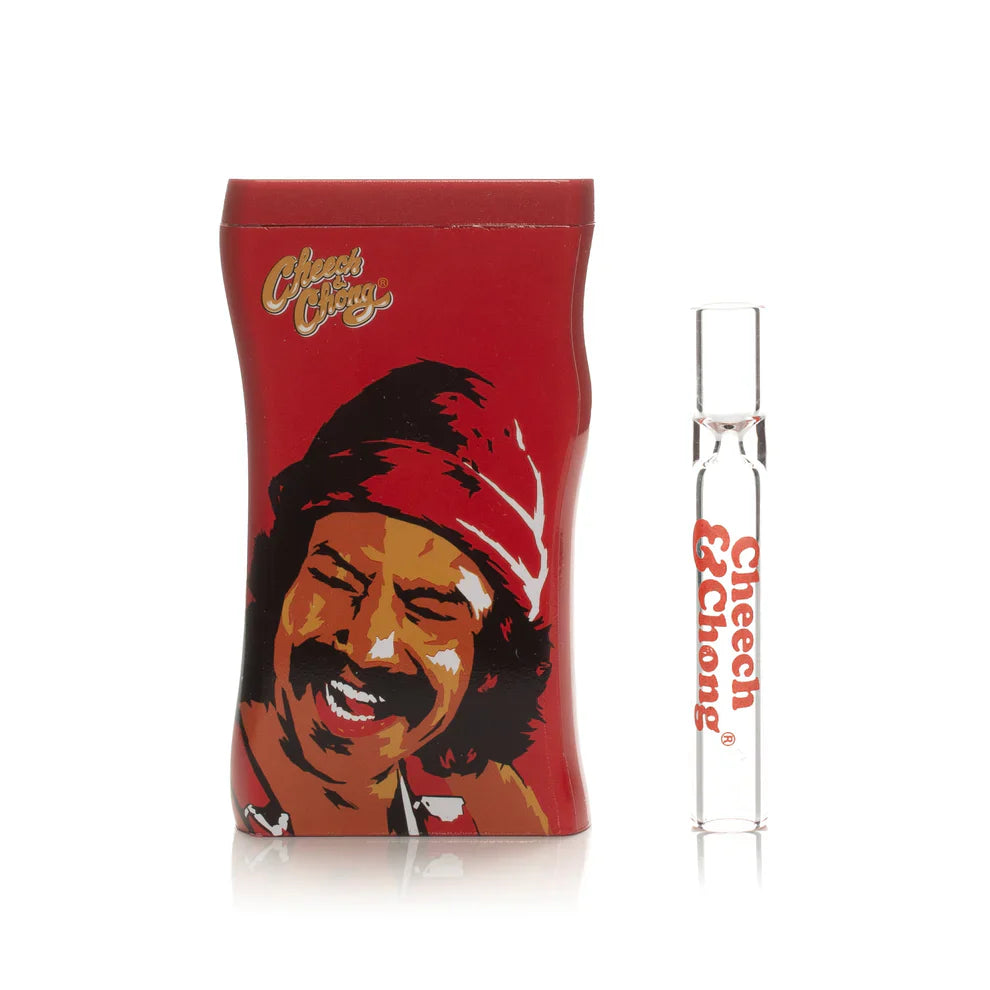 Cheech & Chong® Glass  | 3.8" Pop Art Dugout [CCD4005] Main image