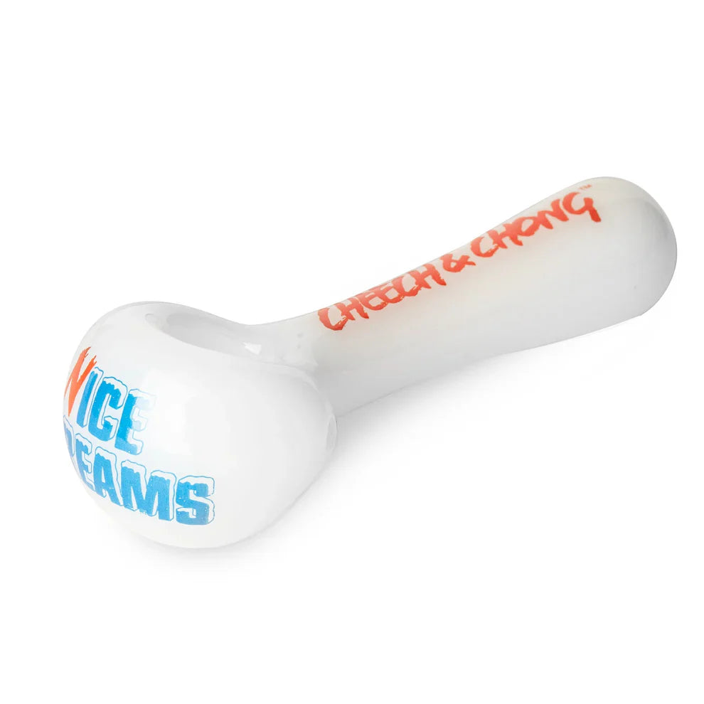 Cheech & Chong® Glass | 4.5" Nice Dreams Hand Pipe W/Ash Catcher Mouthpiece Main image
