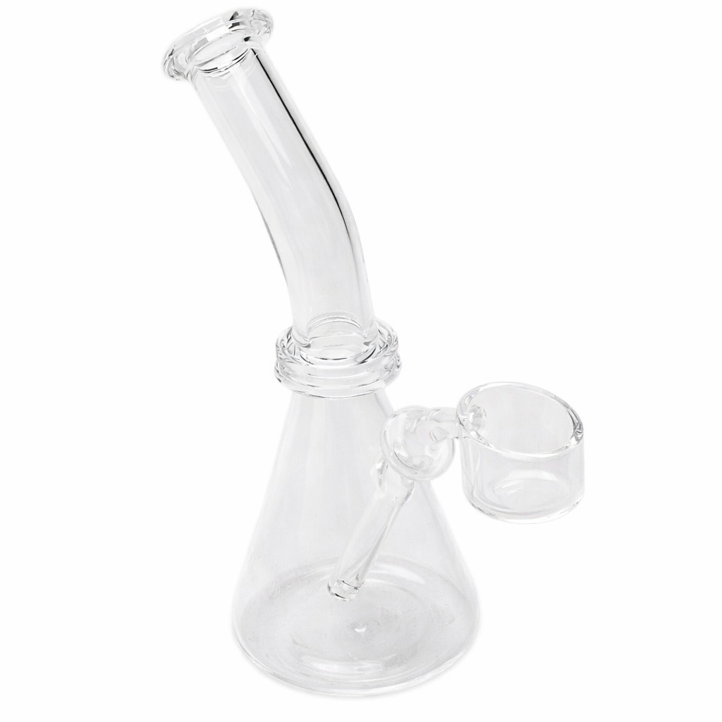 Cannaccessories | 5" All-Quartz Bangin Beaker Glass Concentrate Rig Main image