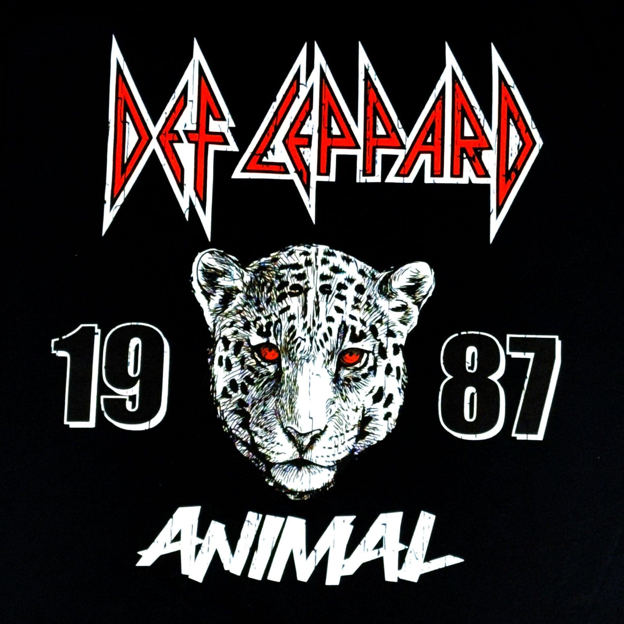 Def Leppard | "Animal Sketch" Unisex T-Shirt-Black- Officially Licensed Secondary image