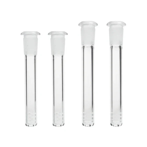 Clear Glass Slitted Diffuser Downstem – Multiple Sizes Available (3"–4.5")