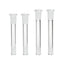 Clear Glass Slitted Diffuser Downstem – Multiple Sizes Available (3"–4.5")