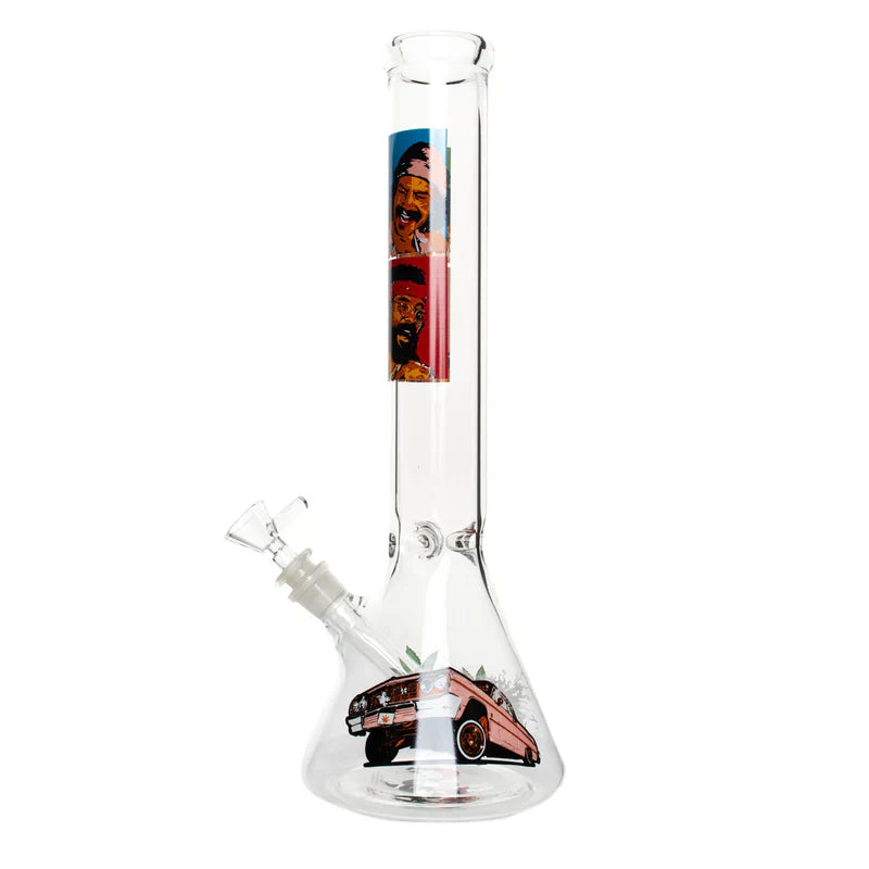 Cheech & Chong® Glass | 15" Pop Art Beaker Base Water Pipe CC154 Secondary image