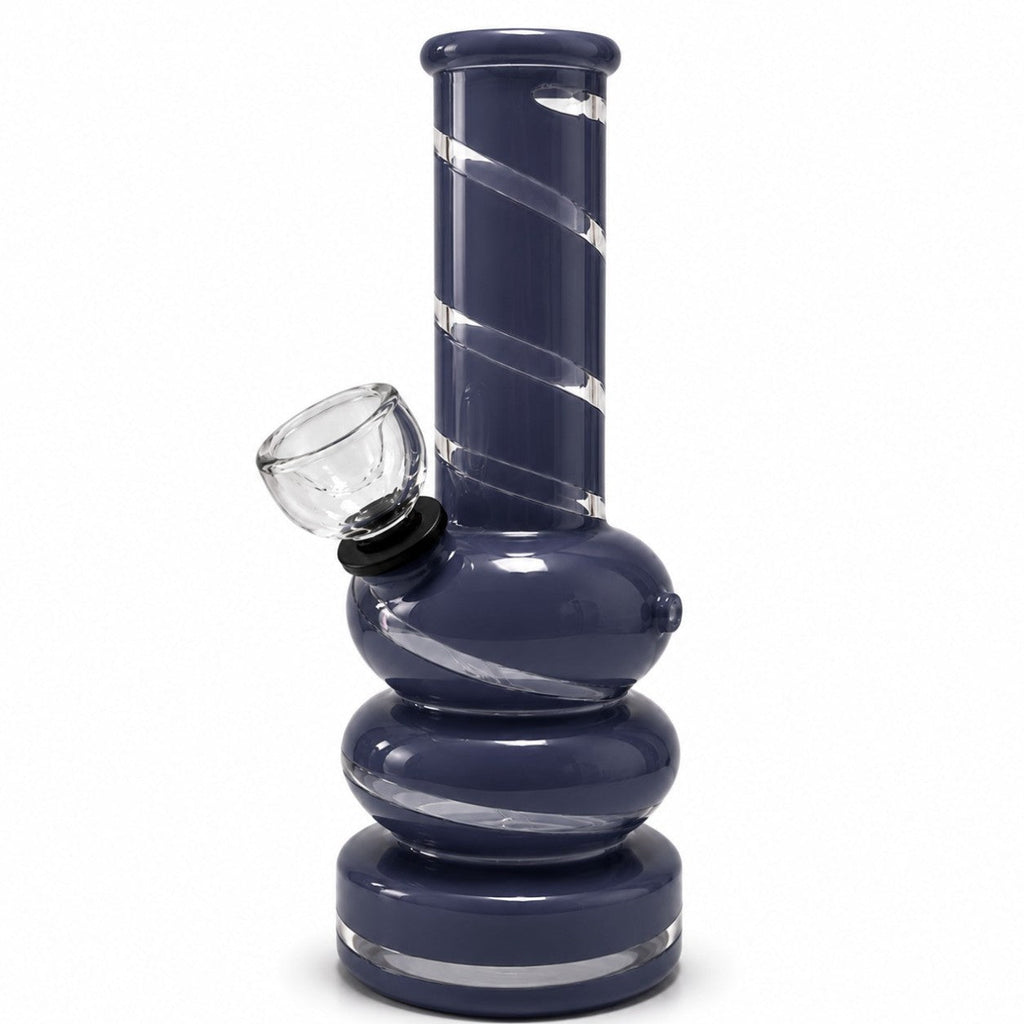 6" Colored Glass Bubble Waterpipe
