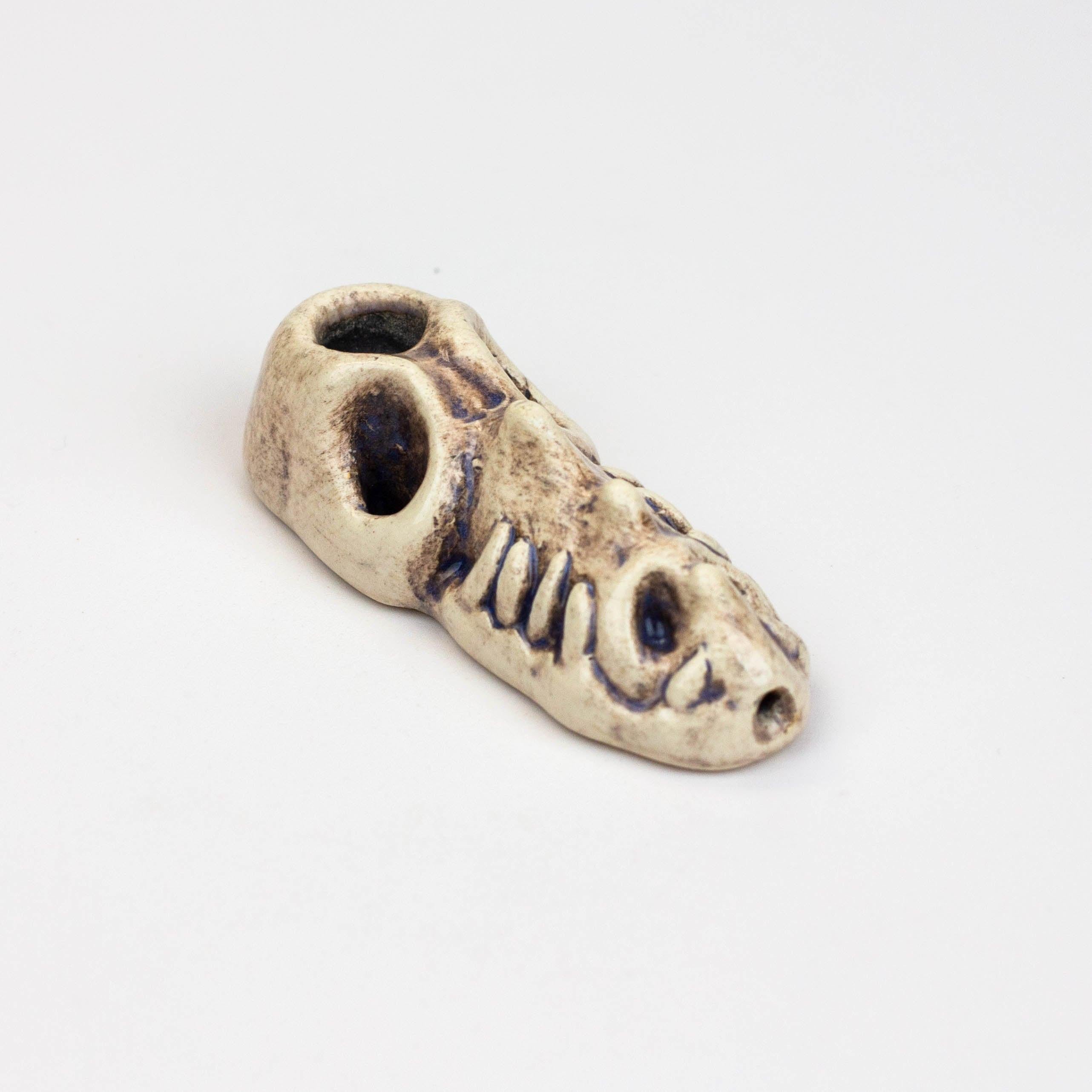 Handmade Ceramic Smoking Pipe [MINI GATOR] Main image