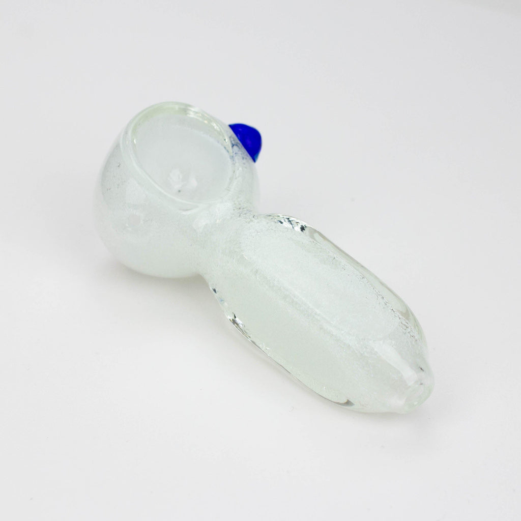 3" soft glass glow in the dark hand pipe [9188] Pack of 2