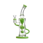 9" Fab Klein Recycler – Premium Glass Rig with Matrix Perc for Superior Filtration