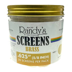 Randy’s® | 0.625" Screens – Jar of 20 (36 Jars / 720 Screens Total)