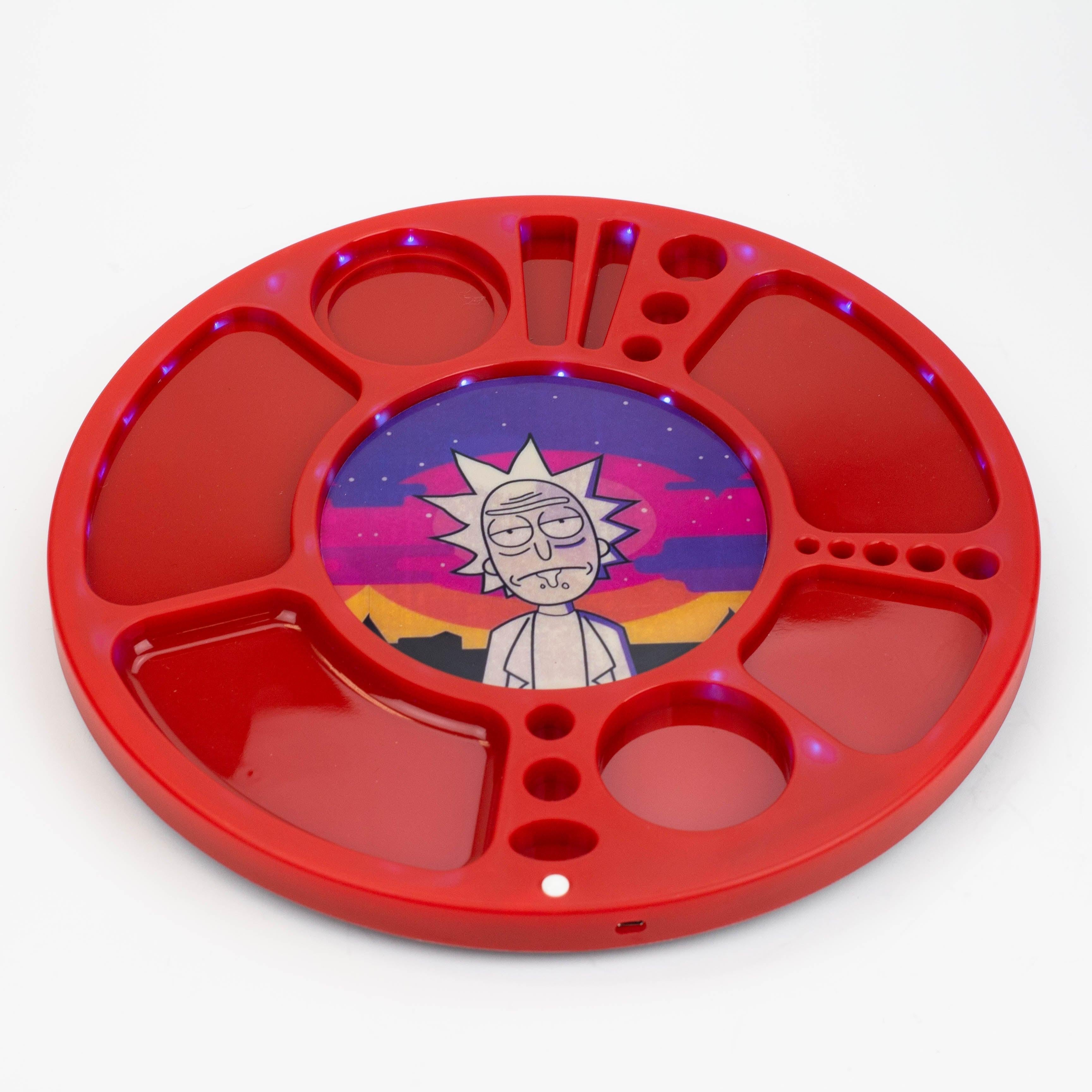 Multifunctional 360 Degree Rotating Led Spinning Rolling Tray