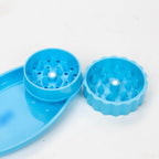 Plastic Grinder with mini leaf shape tray Box of 12