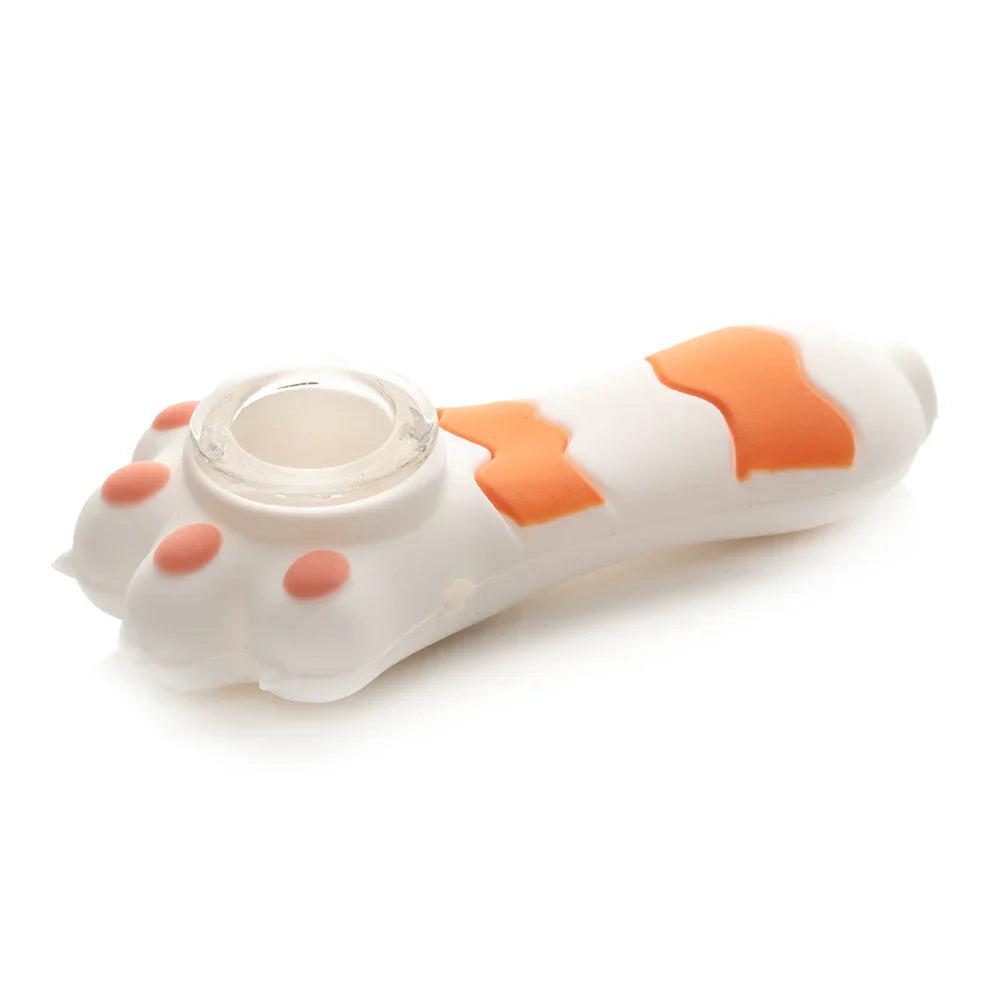LIT® Silicone | 3.25" Cat Paw Hand Pipe [TS205W] Main image