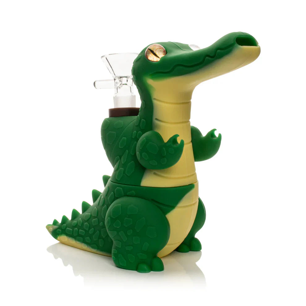 LIT® Silicone | 6" Alligator Water Pipe [TS218]