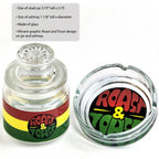 ASHTRAY SET WITH STASH JAR - VINTAGE ROAST & TOAST