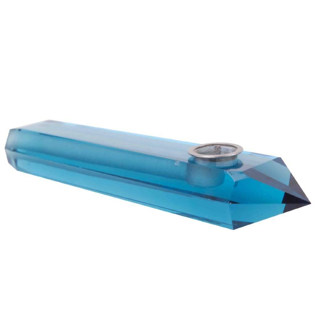 QUARTZ PIPE | BLUE CRYSTAL