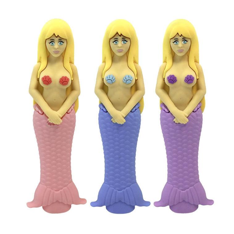 4.7" Mermaid hand pipe-Assorted [H365] Main image