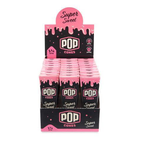 Pop Cones | 1 1/4 Pre-Rolled Cones with Flavor Tip – 6 Pack (24ct Display).