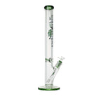 Johnny Green | 24″ 9mm Straight Tube with Grid Percolator Slide – Green (MJG-015)