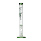 Johnny Green | 20″ 9mm Straight Tube with Grid Percolator Slide – Green (MJG-014)