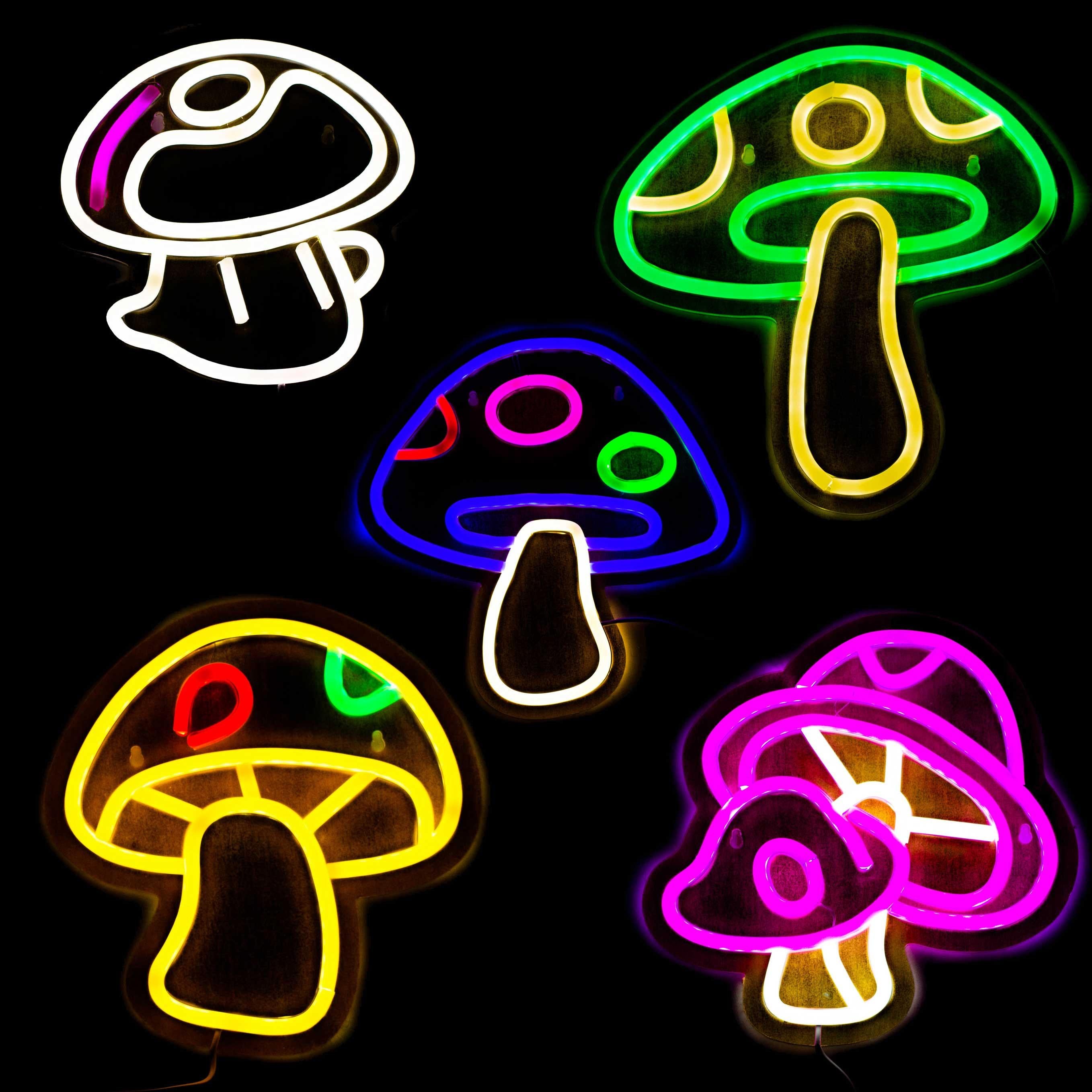 LED Neon Decoration Dimmable Signs - Mushrooms Collections Main image