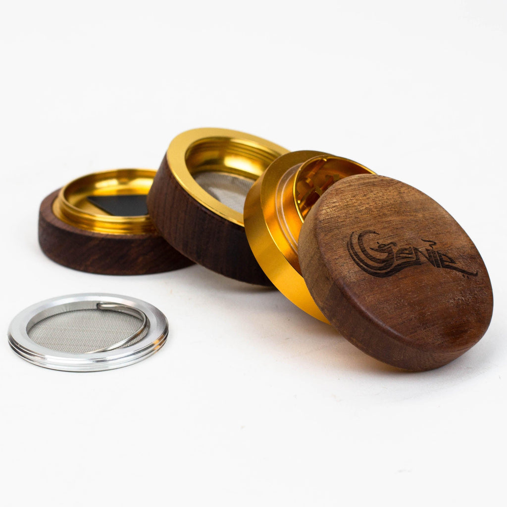 Genie 4 parts wooden cover grinder gift set