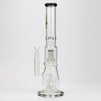 17.5" H2O glass water bong with shower head percolator [H2O-5003]