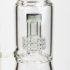 17.5" H2O glass water bong with shower head percolator [H2O-5003]