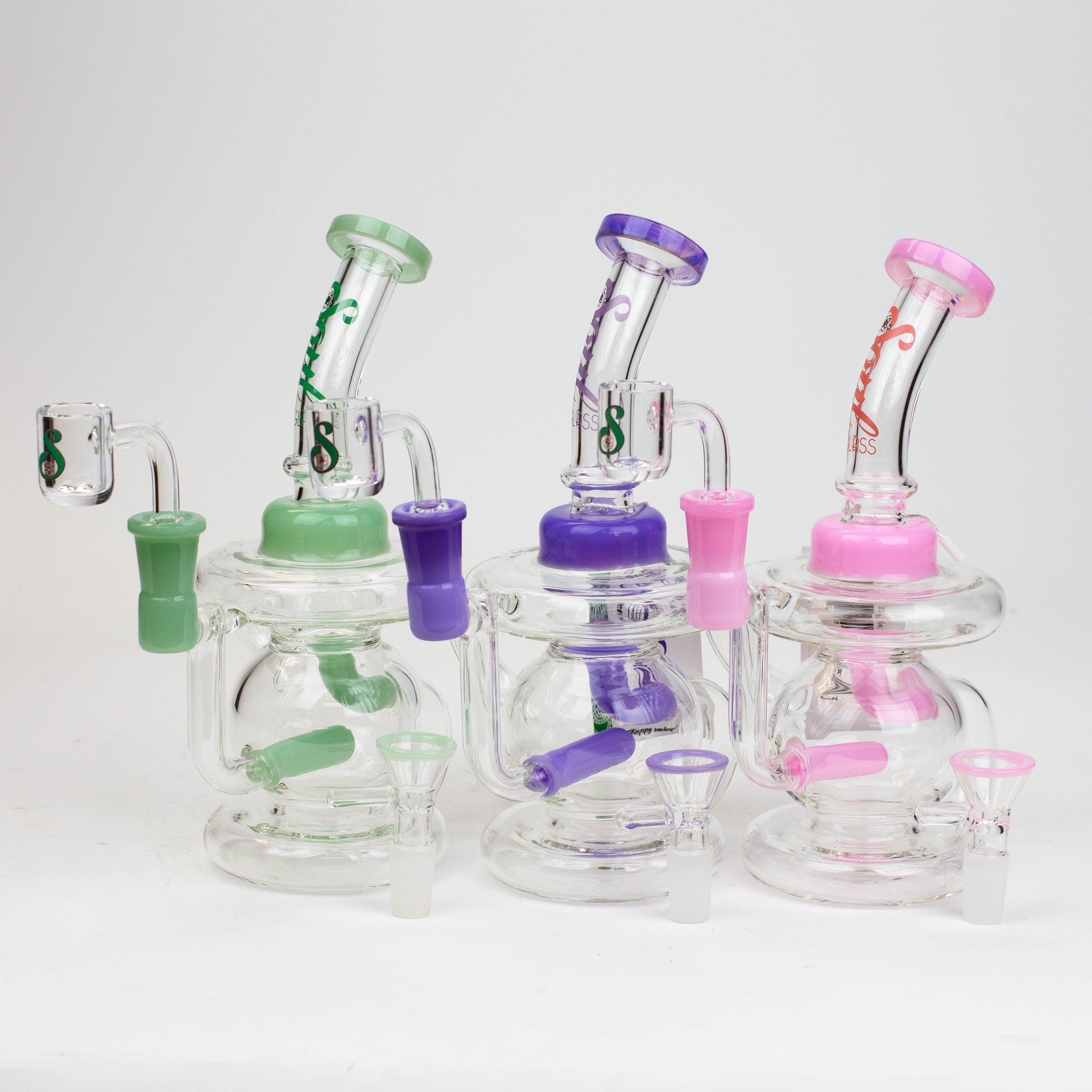 8" SOUL Glass 2-in-1 recycler bong [S2052]