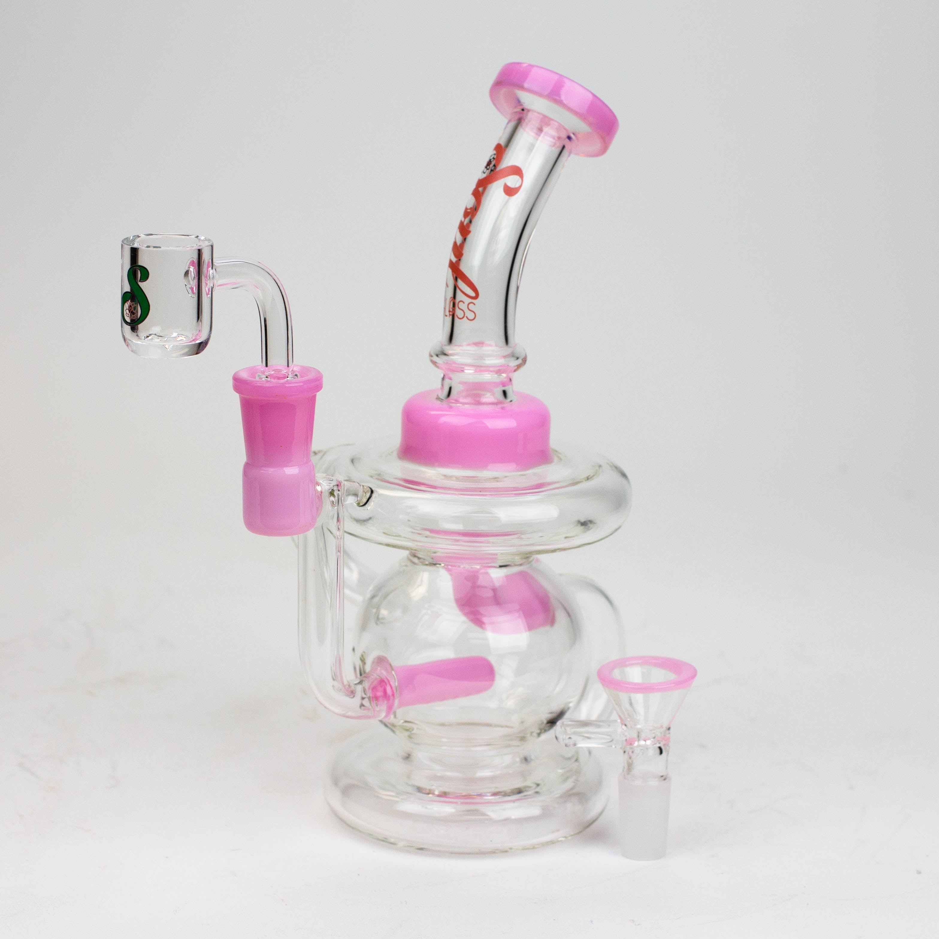 8" SOUL Glass 2-in-1 recycler bong [S2052]