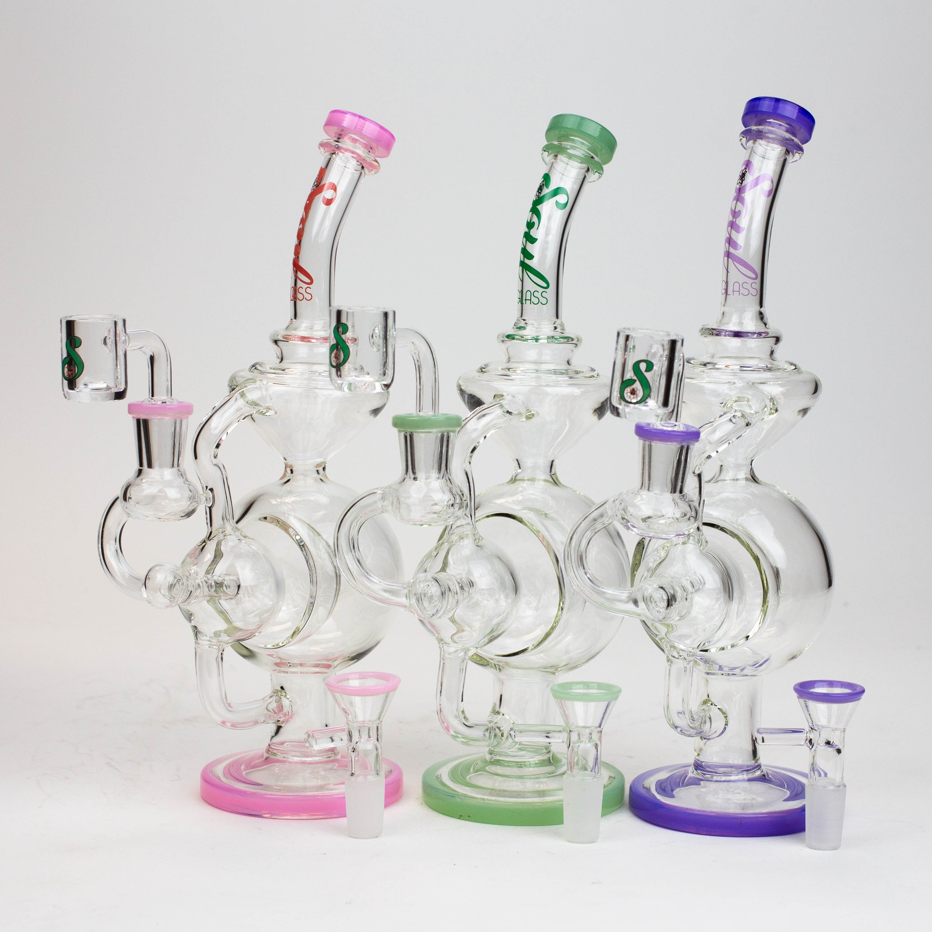 9" SOUL Glass 2-in-1 recycler bong [S2059] Main image