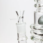 21" H2O  Dual percolator glass water bong [H2O-5004]