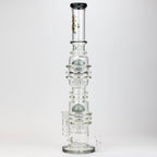 21" H2O  Dual percolator glass water bong [H2O-5004]