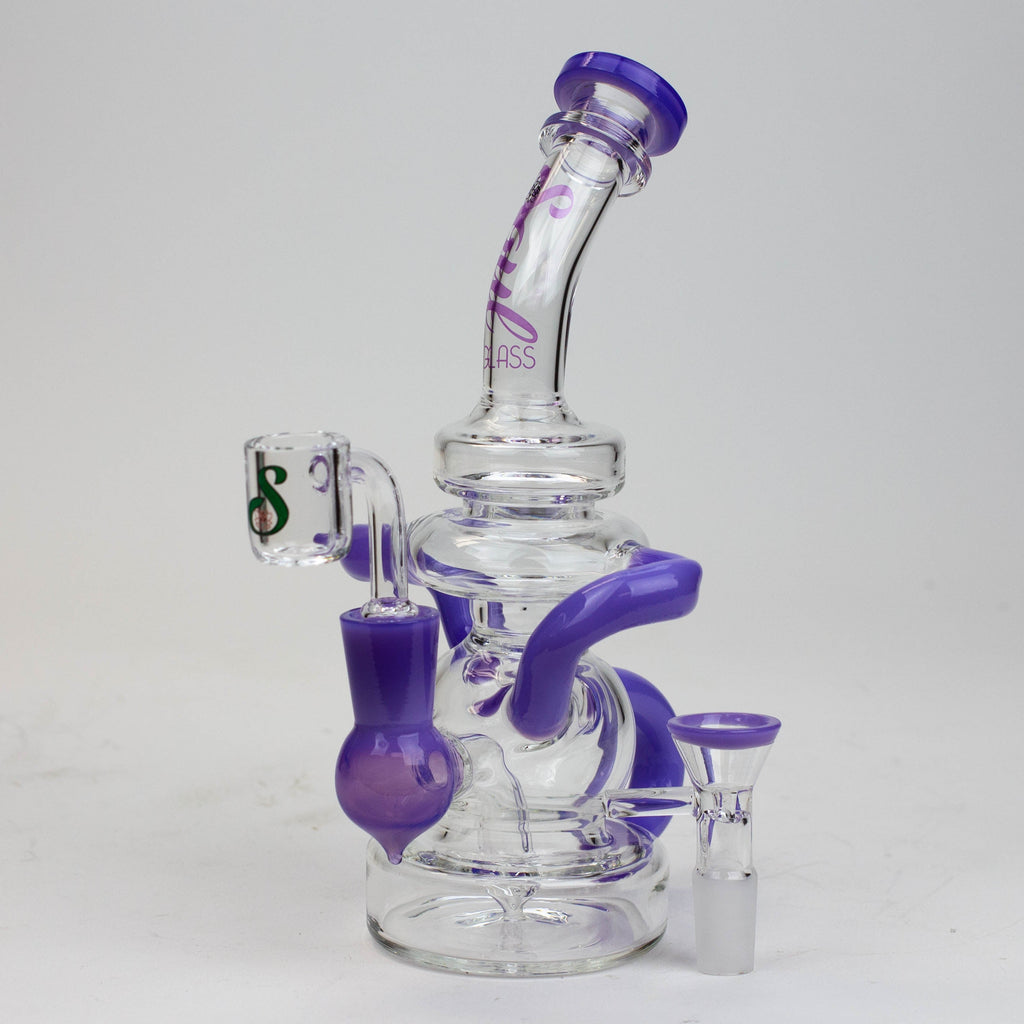 8" SOUL Glass 2-in-1 recycler bong [S2063]