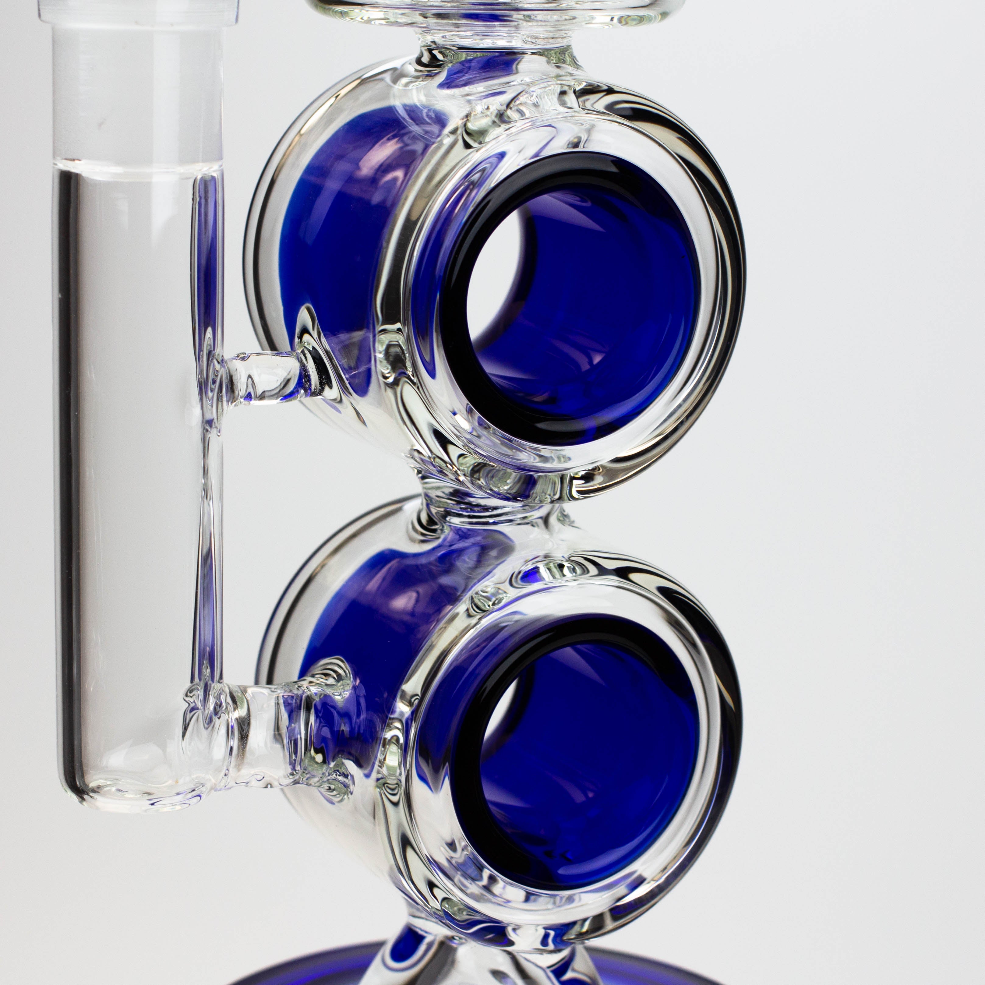 17" H2O Double ring glass water bong [H2O-5006] Secondary image