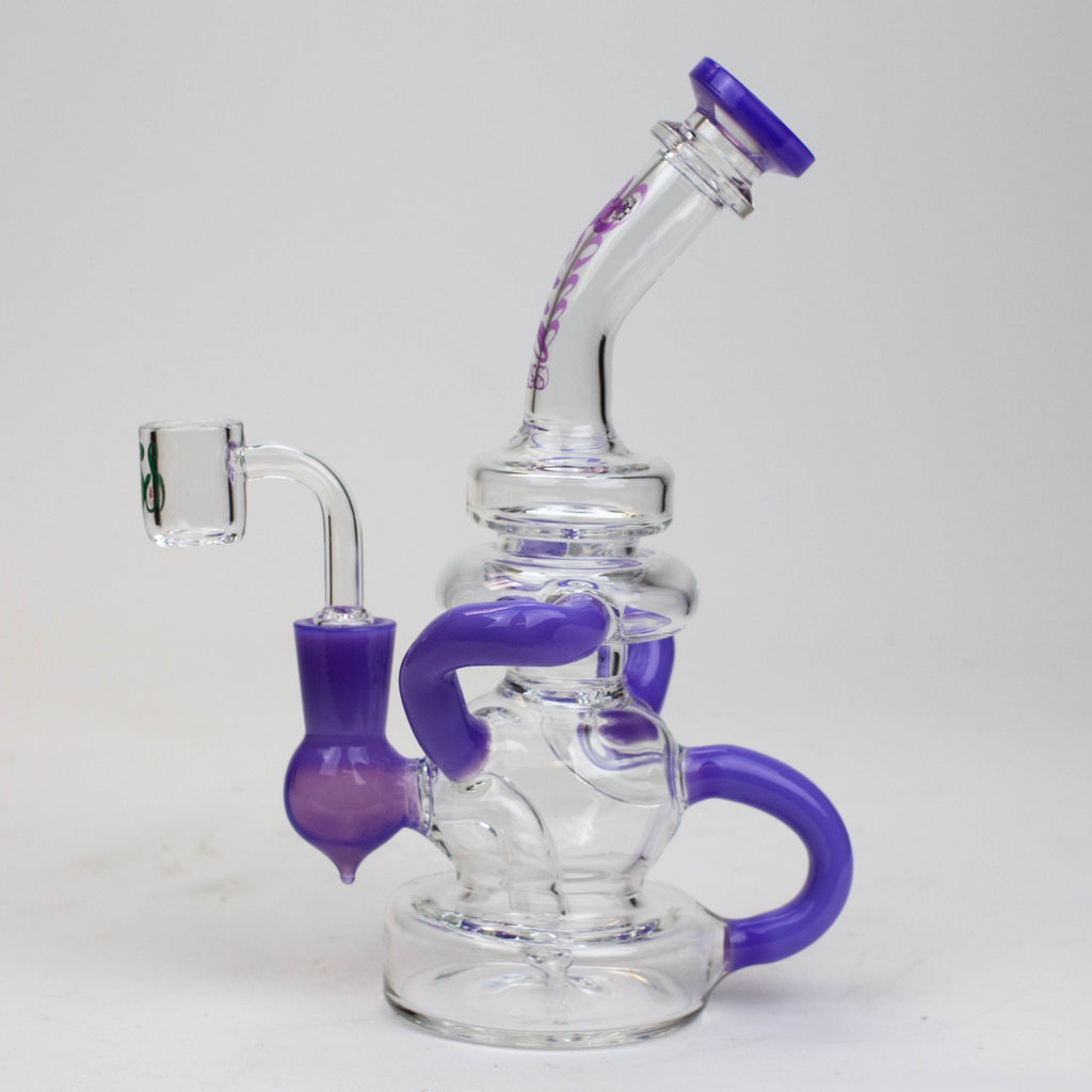 8" SOUL Glass 2-in-1 recycler bong [S2063]