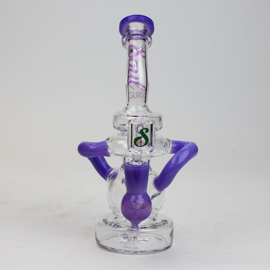 8" SOUL Glass 2-in-1 recycler bong [S2063]