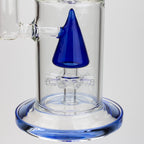 17" H2O dual diffuser glass water bong [H2O-5002]