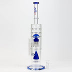 17" H2O dual diffuser glass water bong [H2O-5002]