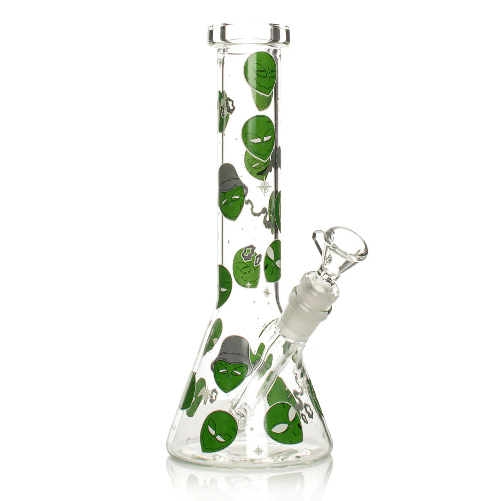Red Eye Glass® | 10" Alien Glow-in-the-Dark Water Pipe [REG158] Main image
