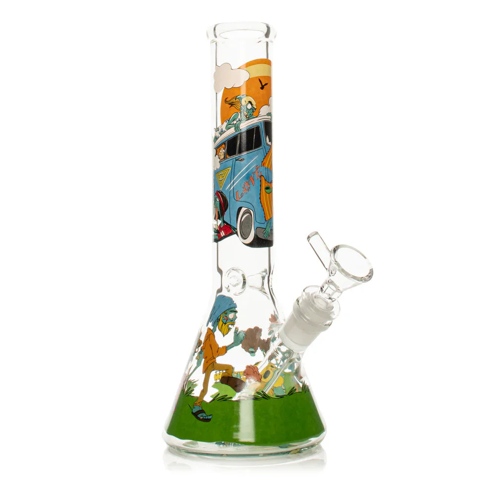 Red Eye Glass® | 10" Bong of the Living Dead Beaker (REG211) Main image
