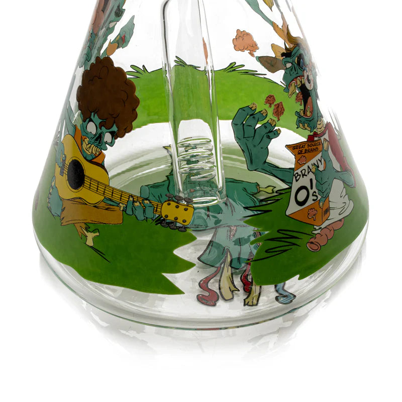 Red Eye Glass® | 10" Bong of the Living Dead Beaker (REG211) Secondary image