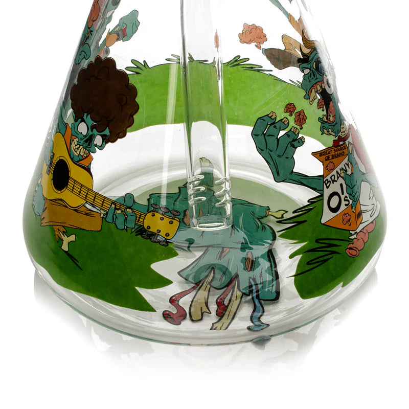 Red Eye Glass® | 15" Bong of the Living Dead Beaker (REG212) Secondary image