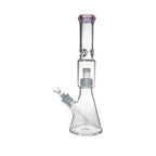 16" 7mm Colored Beaker Bong – Premium Thick Glass with Grid Perc
