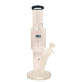 12″ Straight Tube Glass Bong Tire Percolator with Inline Ash Catcher (C2245)
