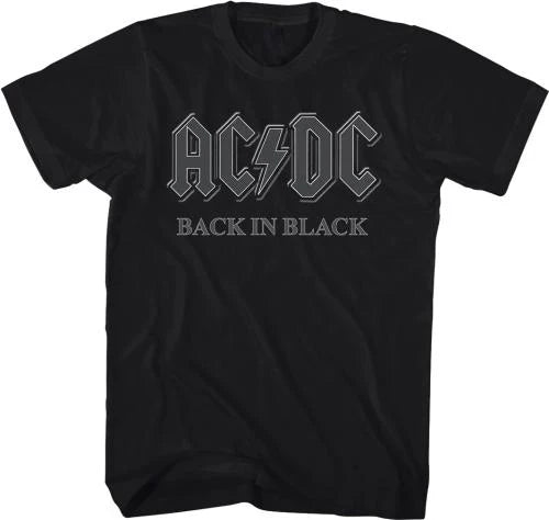 AC/DC | "BACK IN BLACK" Men's T-Shirt Black - Officially Licensed Main image