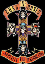 Gun N Roses | "Appetite For Destruction" Men's T-Shirt-Black- Officially Licensed