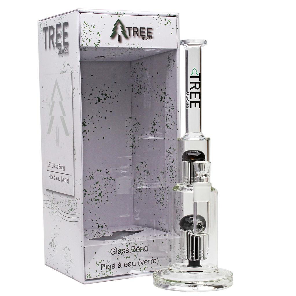 Tree Glass | 15" Double Tree Cake Bong