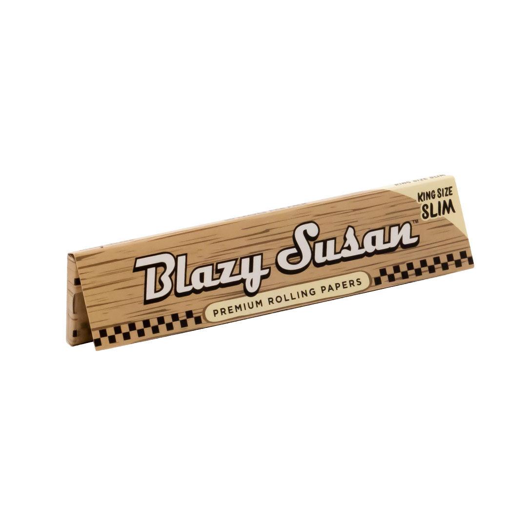 Blazy Susan | Unbleached king size slim Rolling paper Box of 50 Secondary image